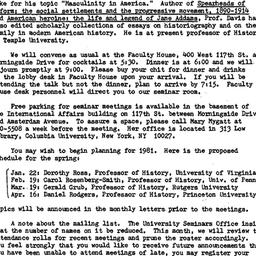 Announcements, 1980-12-05. ...