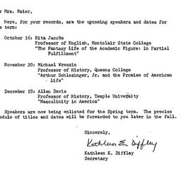 Announcements, 1980-09-29. ...