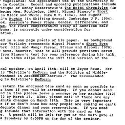 Announcements, 1993-03-01. ...