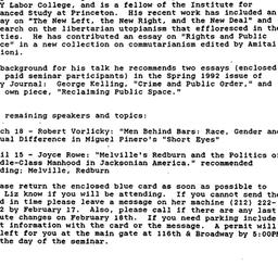Announcements, 1993-02-01. ...