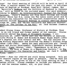 Announcements, 1993-04-01. ...
