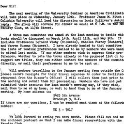 Announcements, 1961-12-30. ...