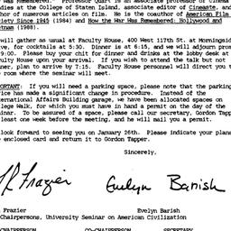 Announcements, 1989-01-06. ...
