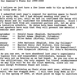 Correspondence, 2000-06-15....