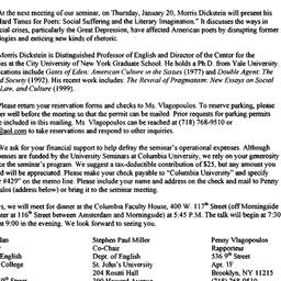 Announcements, 2000-01-20. ...