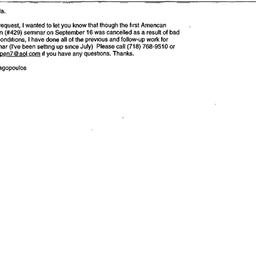 Correspondence, 1999-10-08....