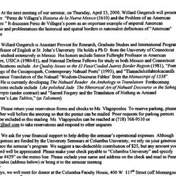 Announcements, 2000-04-13. ...