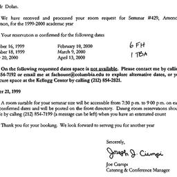 Correspondence, 2000-06-28....