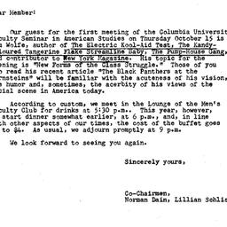 Announcements, 1970-10-01. ...