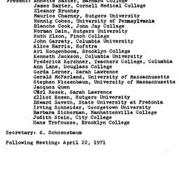 Minutes, 1971-03-18. Americ...