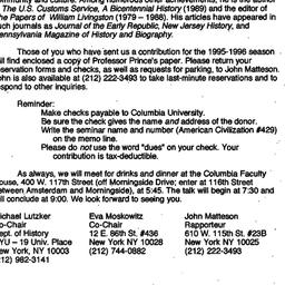 Announcements, 1995-10-04. ...