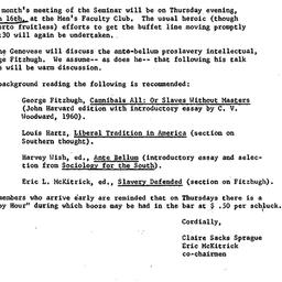 Announcements, 1967-03-03. ...