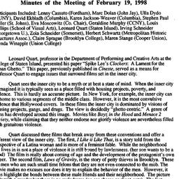 Minutes, 1998-02-19. Americ...
