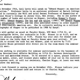 Announcements, 1987-11-01. ...