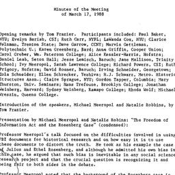Minutes, 1988-03-17. Americ...