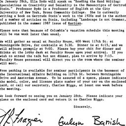 Announcements, 1988-01-06. ...