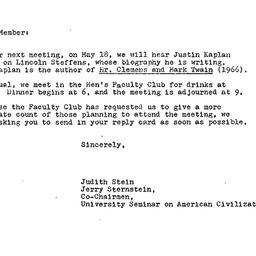 Announcements, 1972-04-24. ...