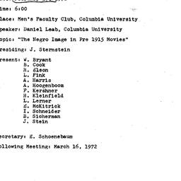 Minutes, 1972-02-17. Americ...