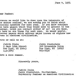 Announcements, 1972-06-04. ...