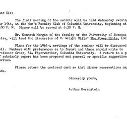 Announcements, 1963-05-02. ...