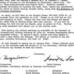 Announcements, 1980-01-10. ...