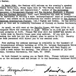 Announcements, 1980-03-07. ...