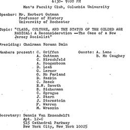 Minutes, 1969-11-20. Americ...