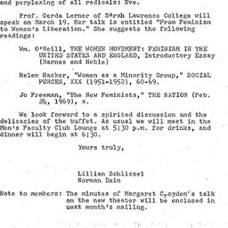 Announcements, 1970-03-12. ...