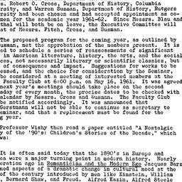 Minutes, 1961-05-09. Americ...