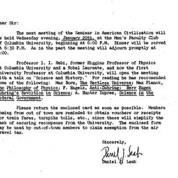 Announcements, 1965-01-05. ...