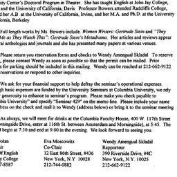 Announcements, 1998-11-12. ...