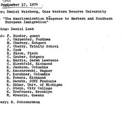 Minutes, 1974-10-17. Americ...