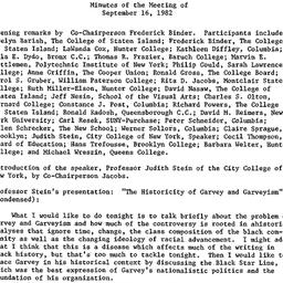 Minutes, 1982-09-16. Americ...
