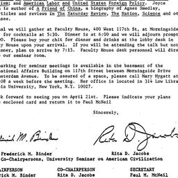 Announcements, 1983-04-05. ...