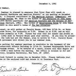 Announcements, 1982-12-04. ...