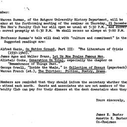 Announcements, 1967-12-06. ...