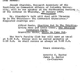 Announcements, 1968-01-04. ...
