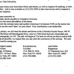 Announcements, 1997-08-29. ...