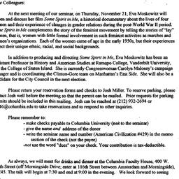 Announcements, 1996-10-28. ...