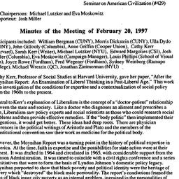 Minutes, 1997-02-20. Americ...