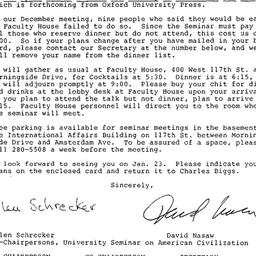 Announcements, 1986-01-08. ...