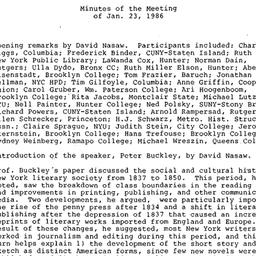Minutes, 1986-01-23. Americ...