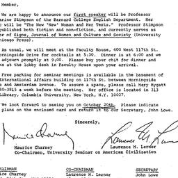 Announcements, 1977-09-12. ...