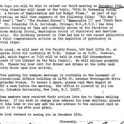 Announcements, 1977-12-02. ...