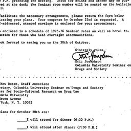 Announcements, 1975-10-03. ...