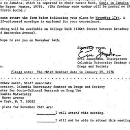 Announcements, 1975-11-03. ...