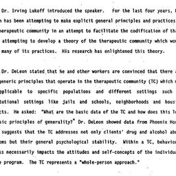 Minutes, 1989-11-30. Drugs ...