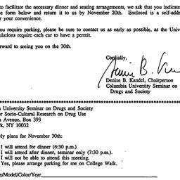 Announcements, 1989-11-02. ...