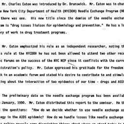 Minutes, 1990-03-22. Drugs ...