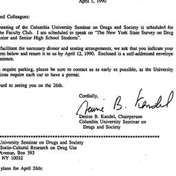 Announcements, 1990-04-01. ...